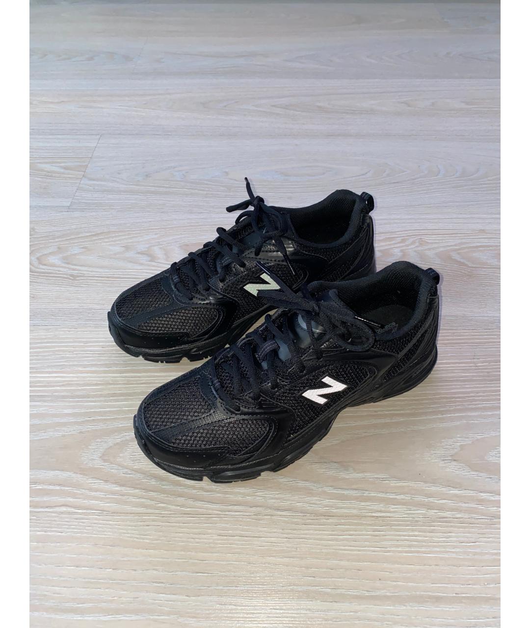 NEW BALANCE Черные синтетические низкие кроссовки / кеды, фото 6
