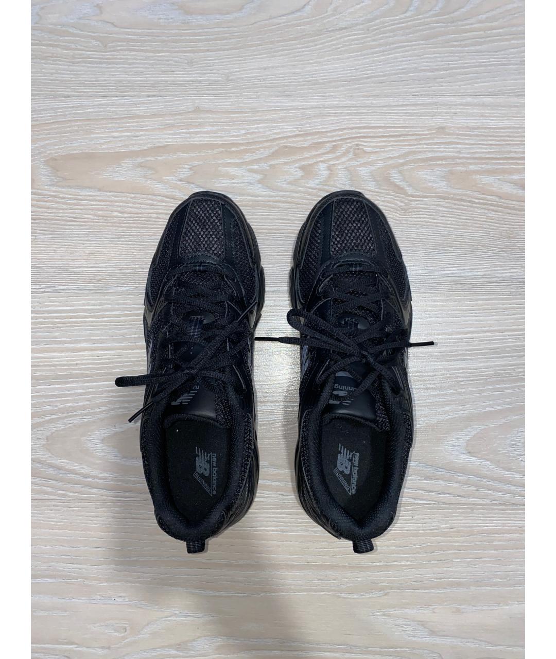 NEW BALANCE Черные синтетические низкие кроссовки / кеды, фото 3
