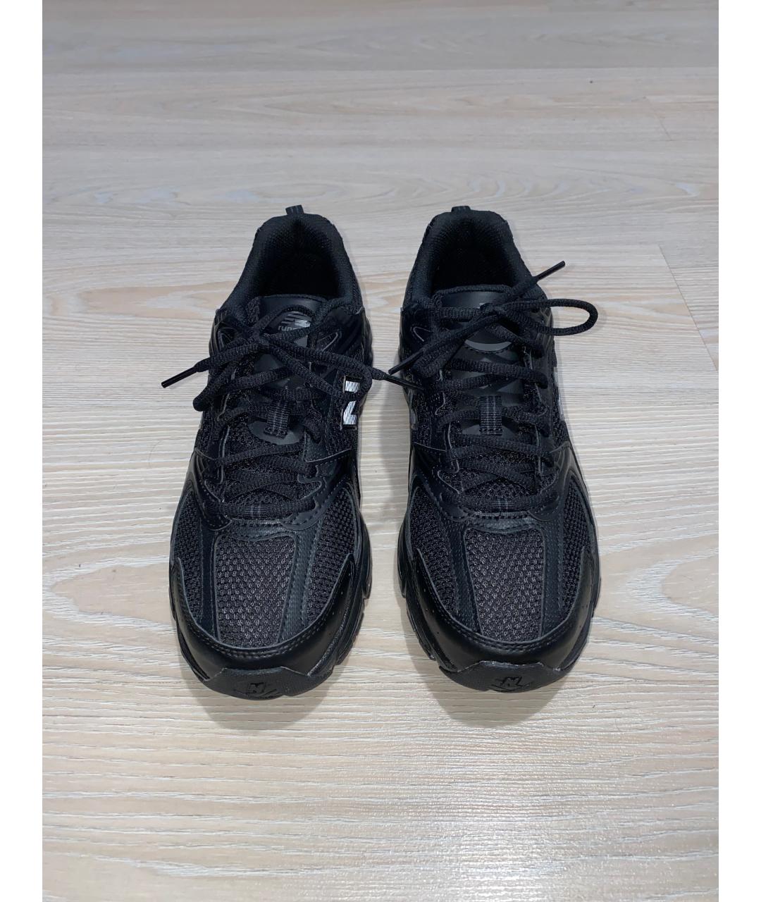 NEW BALANCE Черные синтетические низкие кроссовки / кеды, фото 2