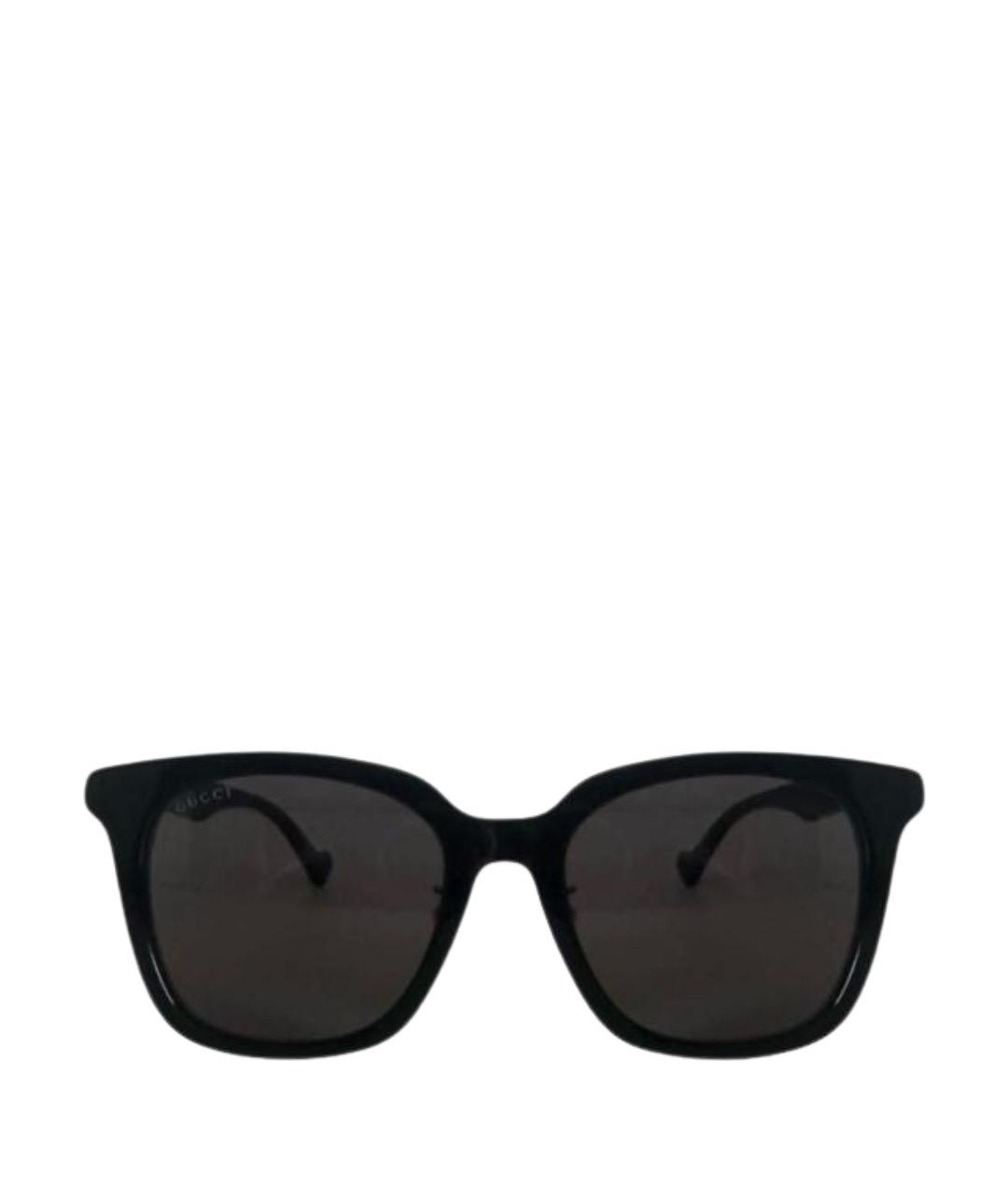 GUCCI Черные пластиковые солнцезащитные очки, фото 1