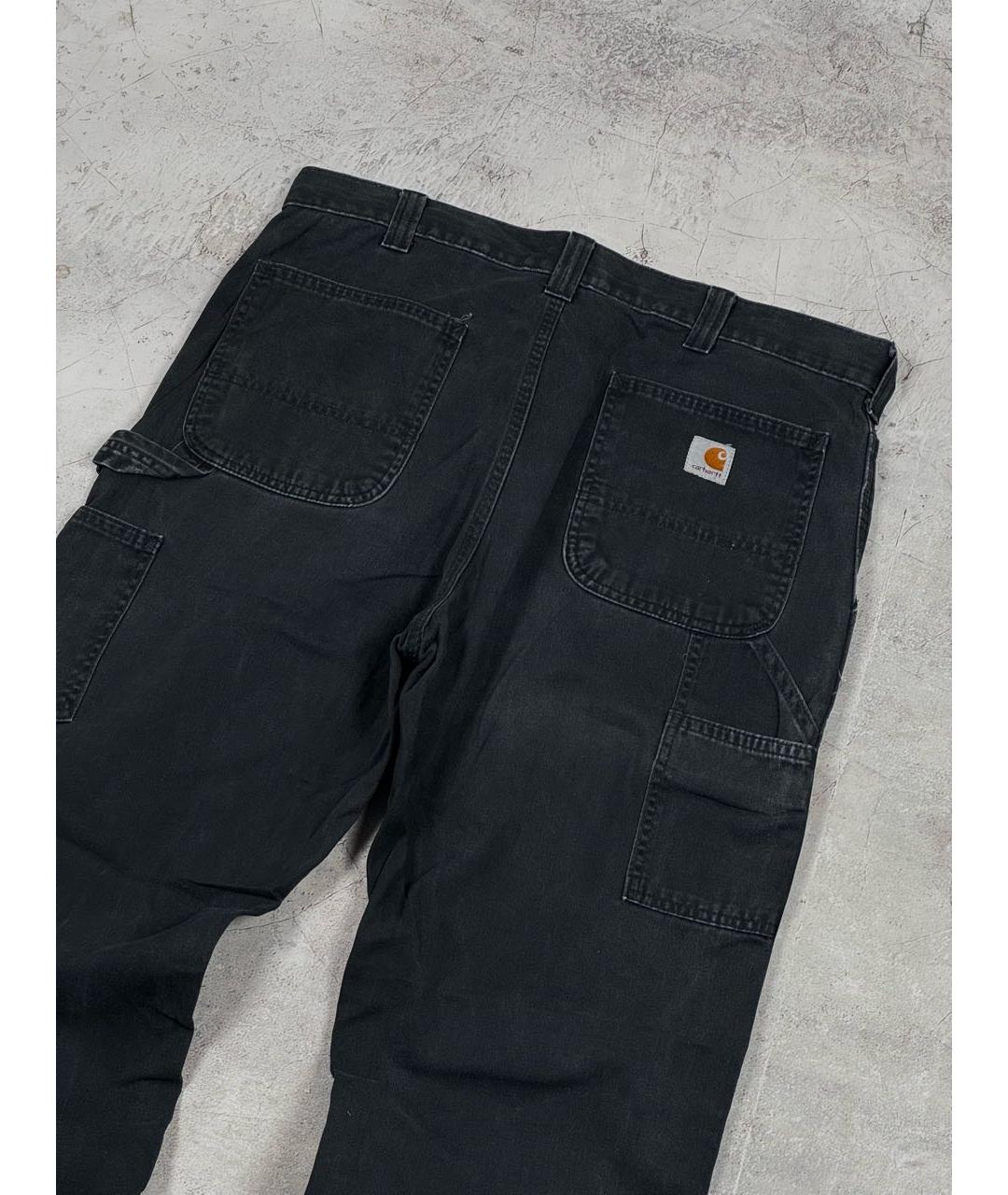 CARHARTT Черные хлопковые прямые джинсы, фото 3
