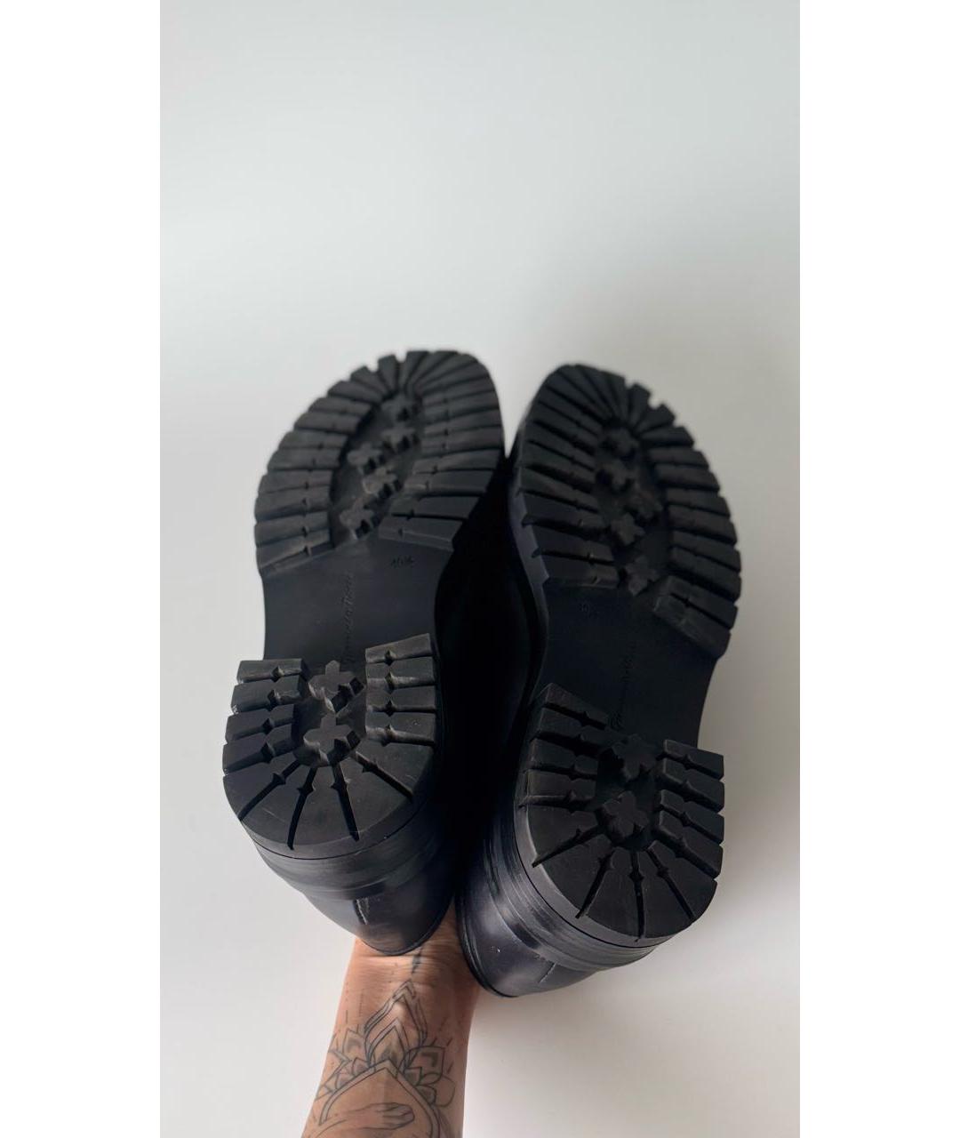 GIANVITO ROSSI Черные кожаные лоферы, фото 5