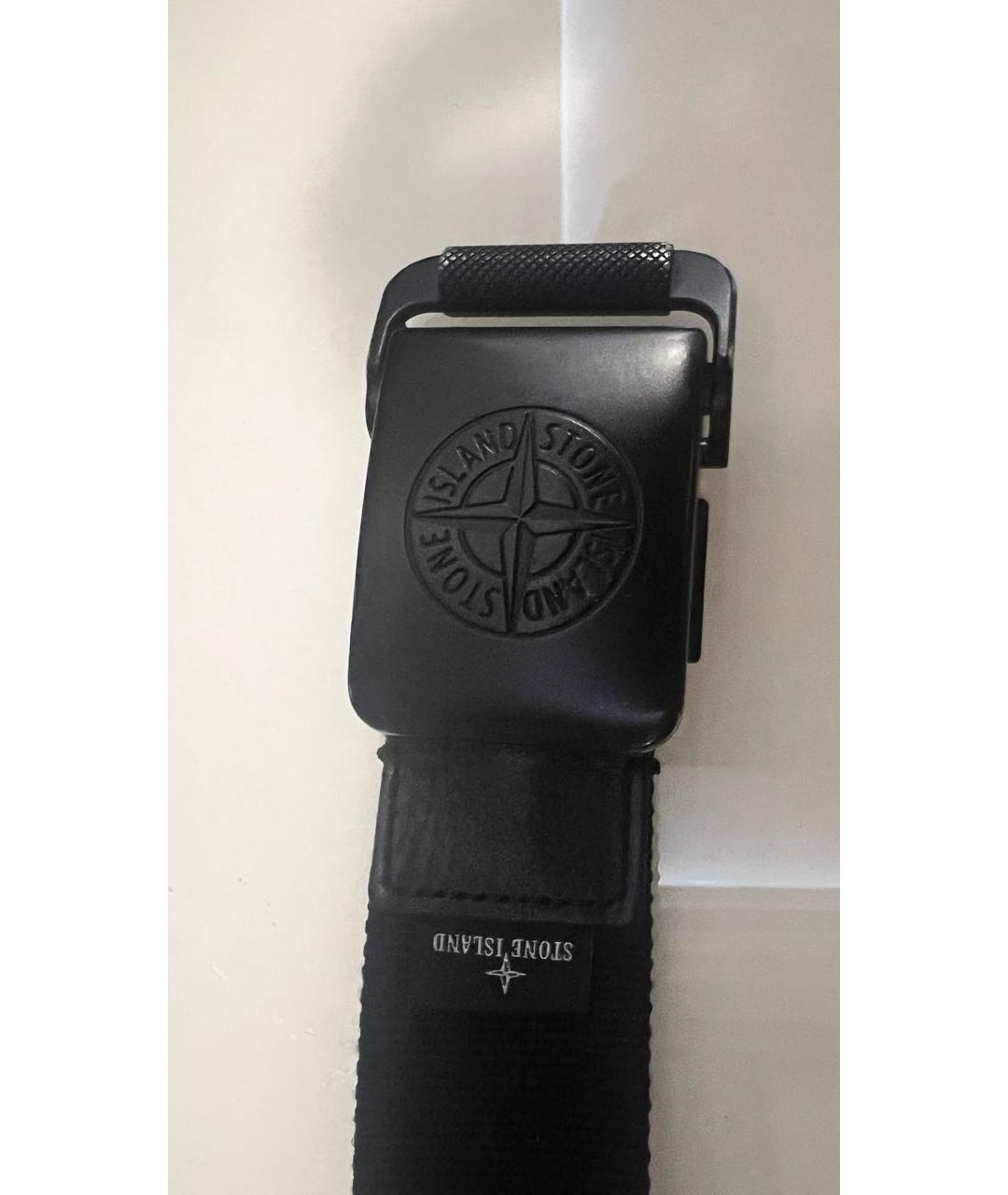 STONE ISLAND Черный ремень, фото 4