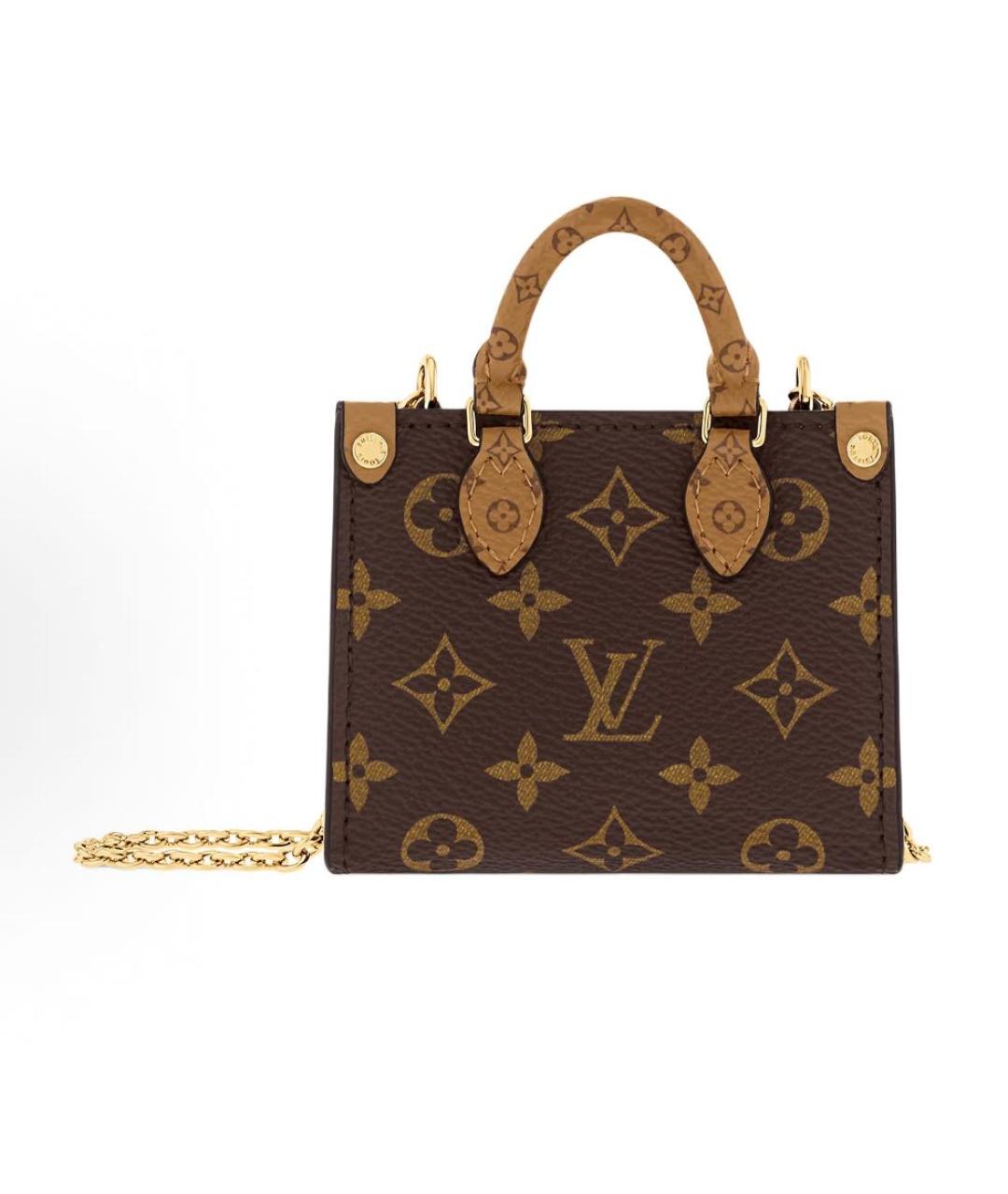 LOUIS VUITTON Коричневая кожаная сумка тоут, фото 1