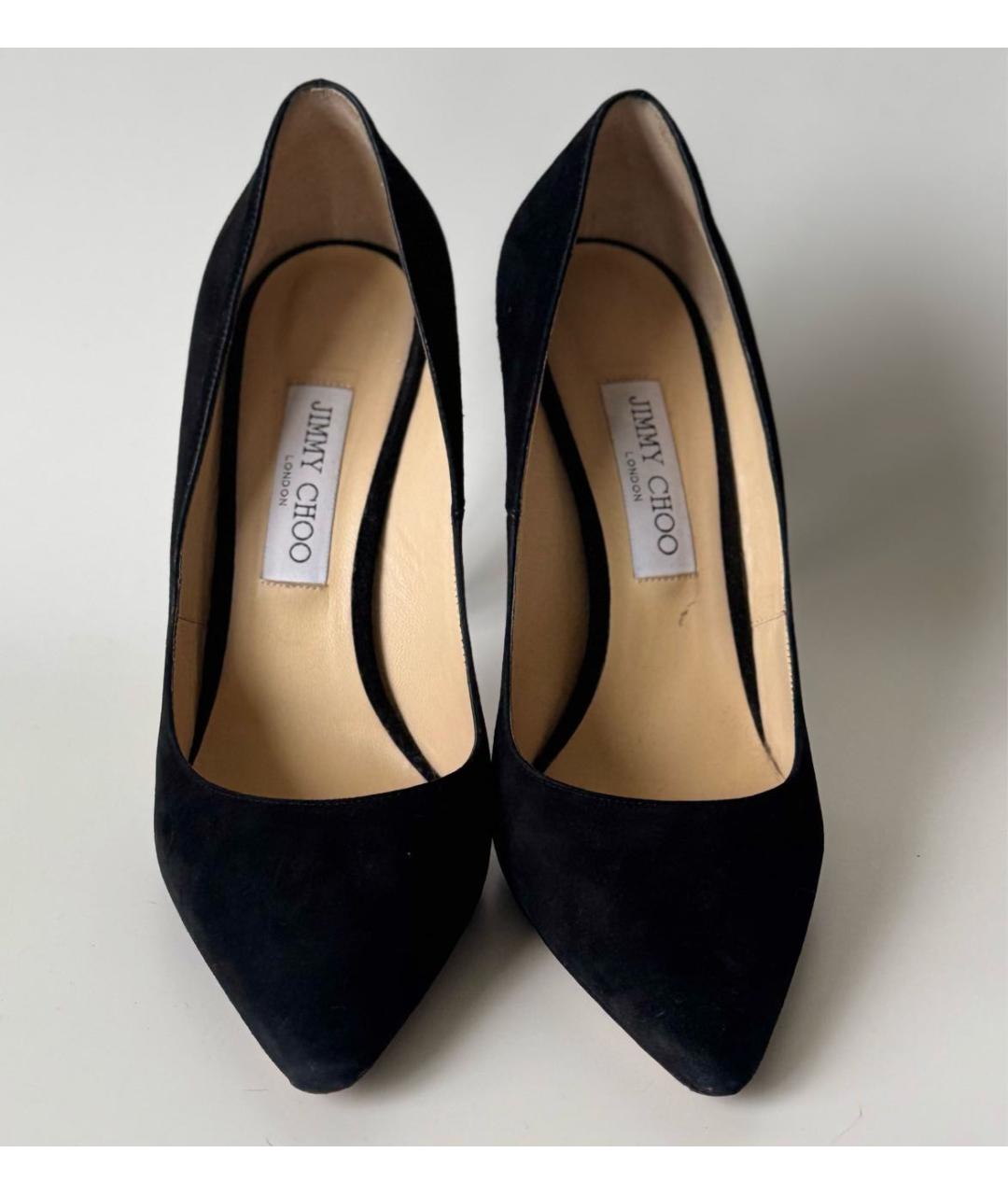 JIMMY CHOO Черные замшевые туфли, фото 2