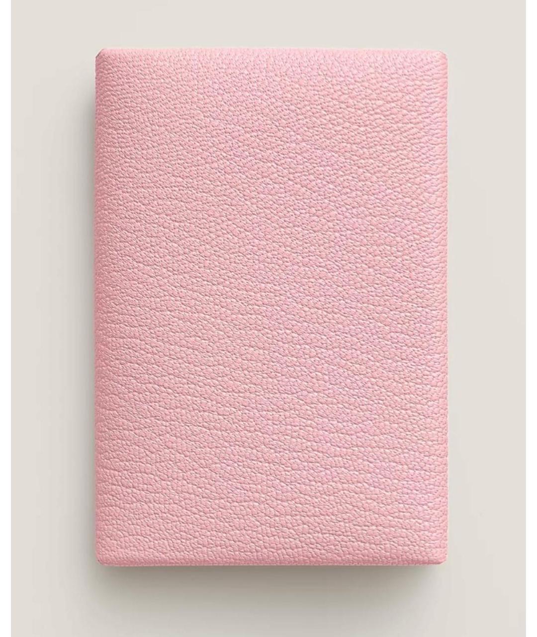 HERMES Розовый кожаный кардхолдер, фото 7