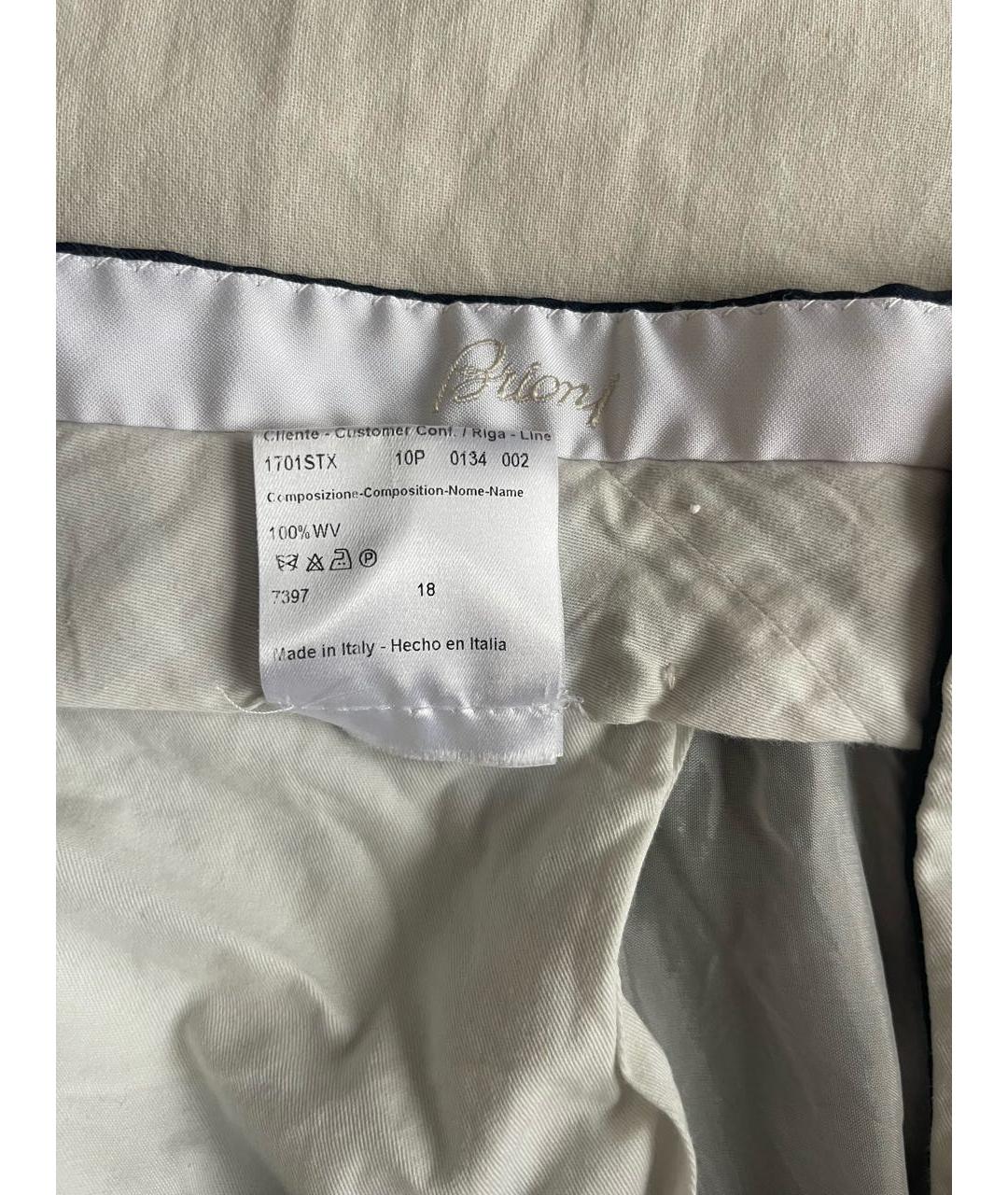 BRIONI Черные классические брюки, фото 4