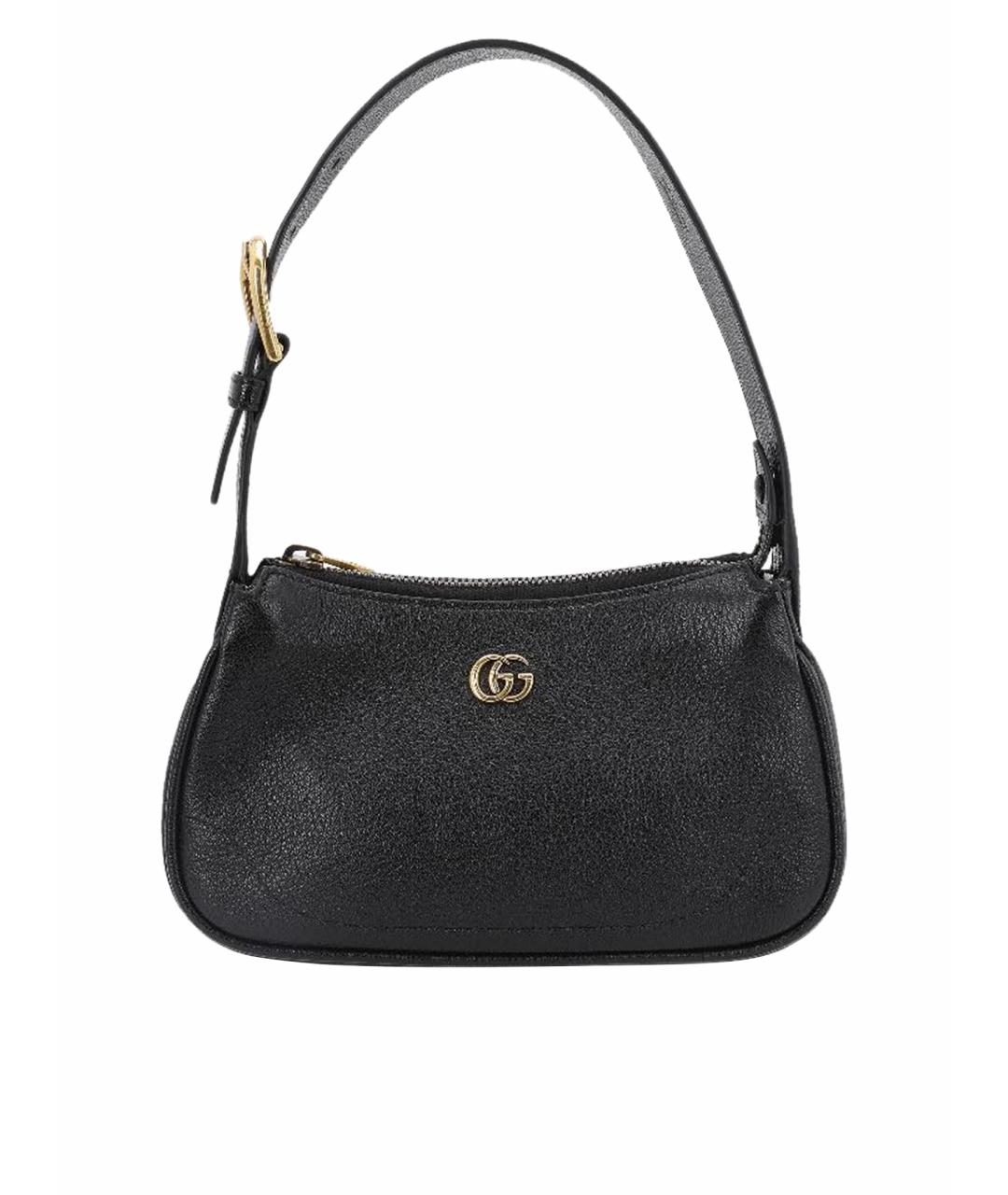 GUCCI Черная кожаная сумка через плечо, фото 1