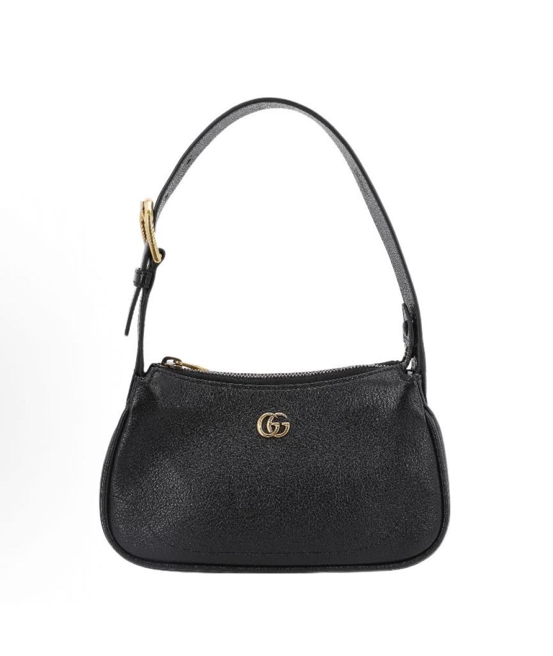 GUCCI Черная кожаная сумка через плечо, фото 9