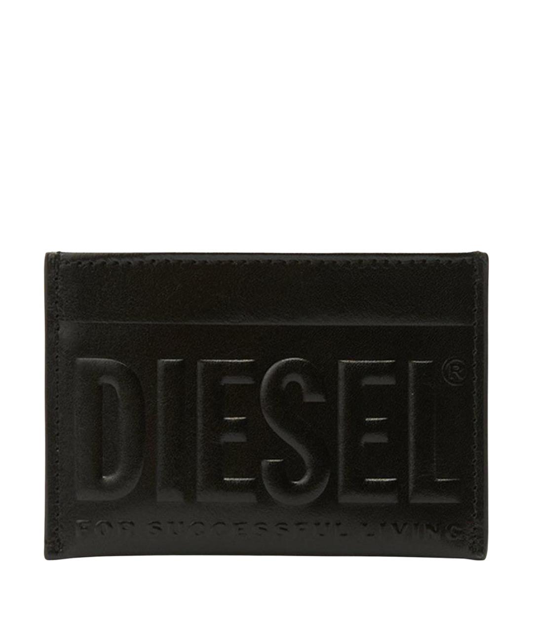 DIESEL Черный кожаный кардхолдер, фото 1