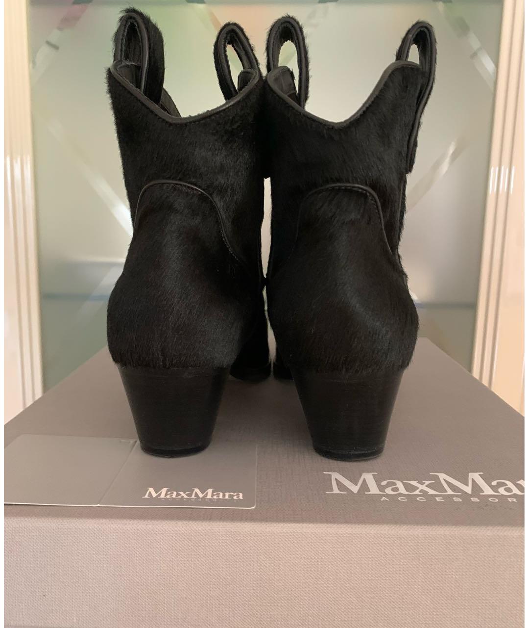 MAX MARA Черные ботильоны, фото 4