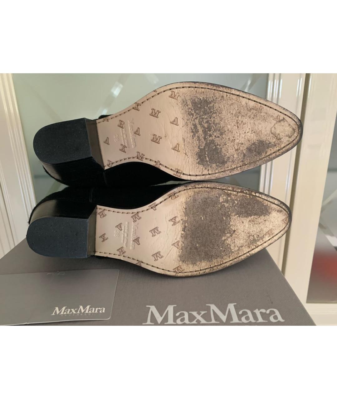 MAX MARA Черные ботильоны, фото 6