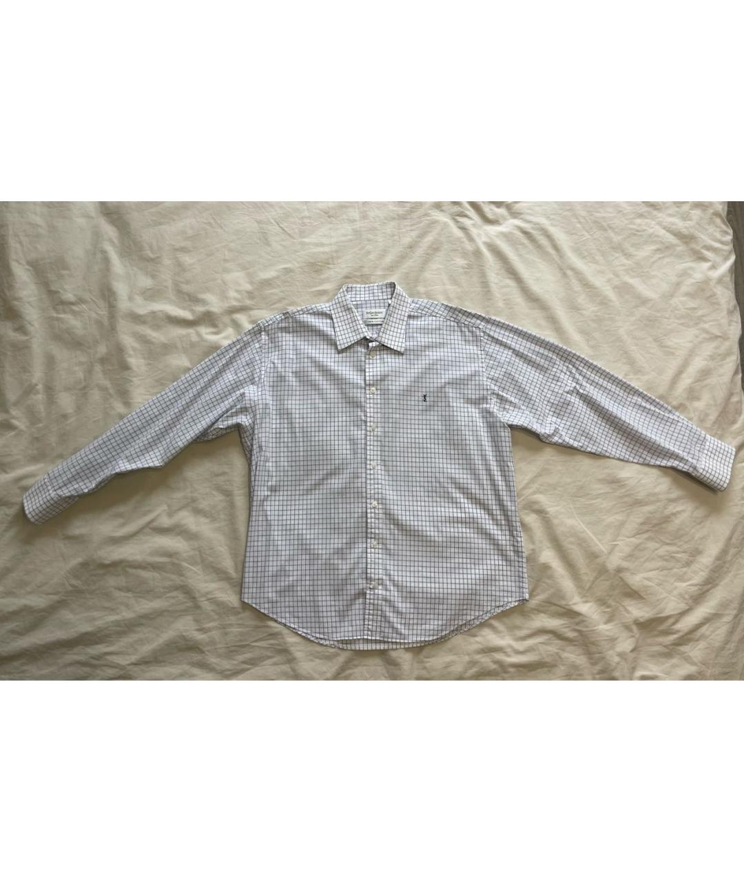 SAINT LAURENT Белая хлопковая кэжуал рубашка, фото 2