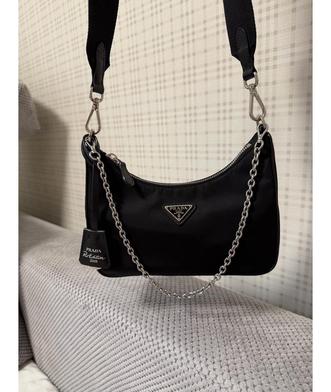 PRADA Черная сумка через плечо, фото 2