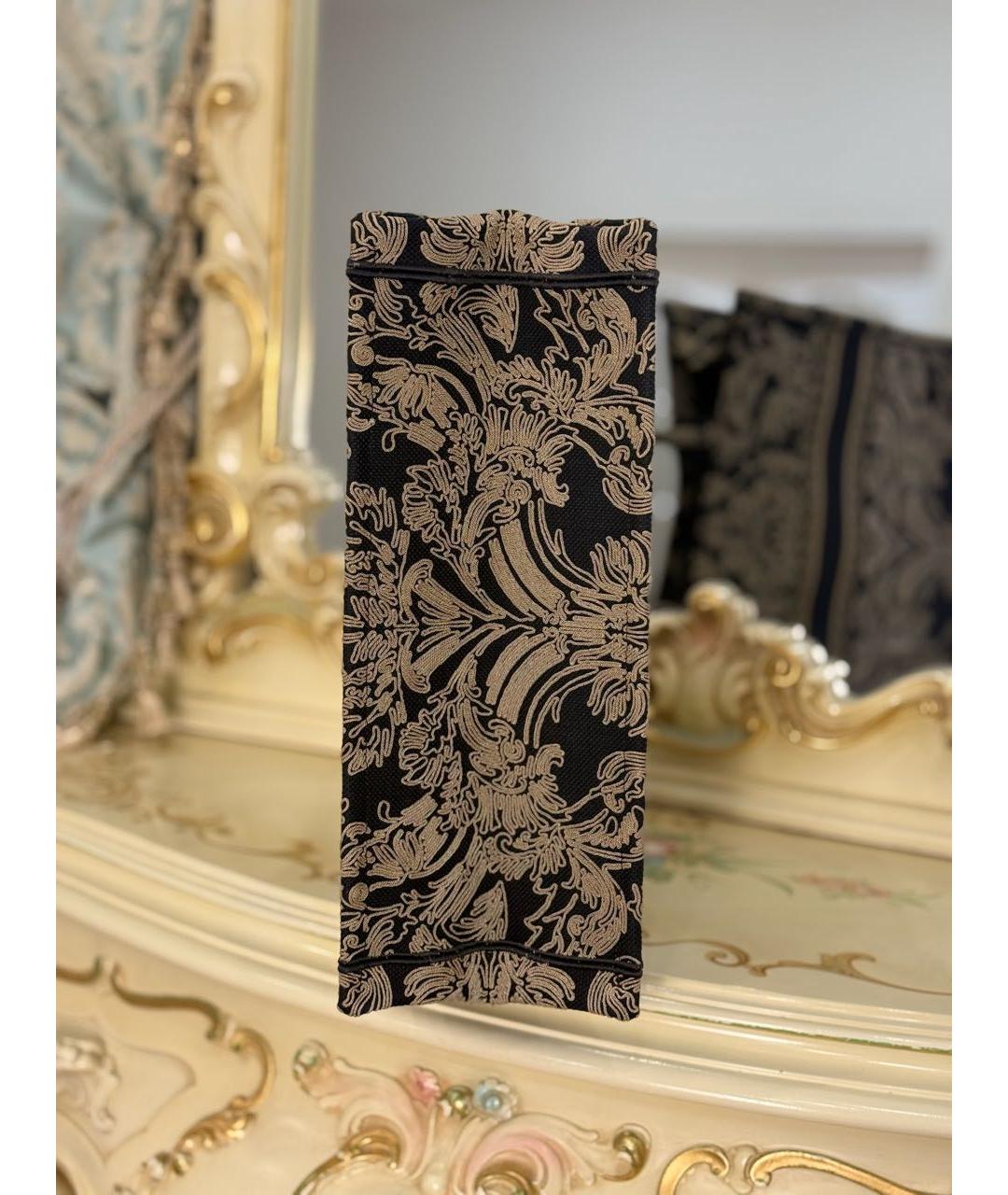 CHRISTIAN DIOR Черная тканевая сумка тоут, фото 5