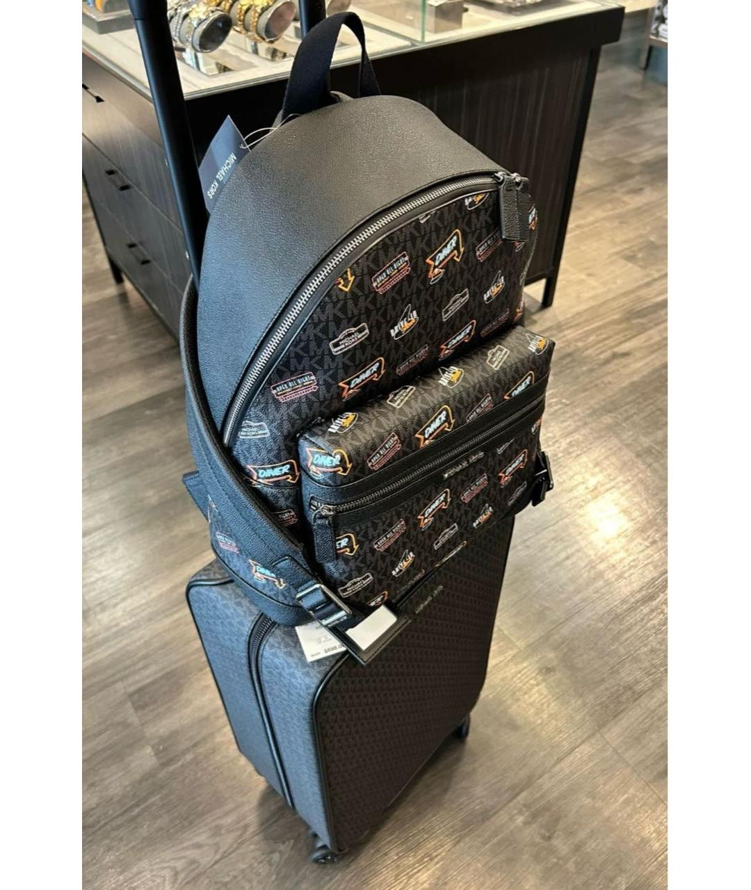 MICHAEL KORS Черный рюкзак, фото 7