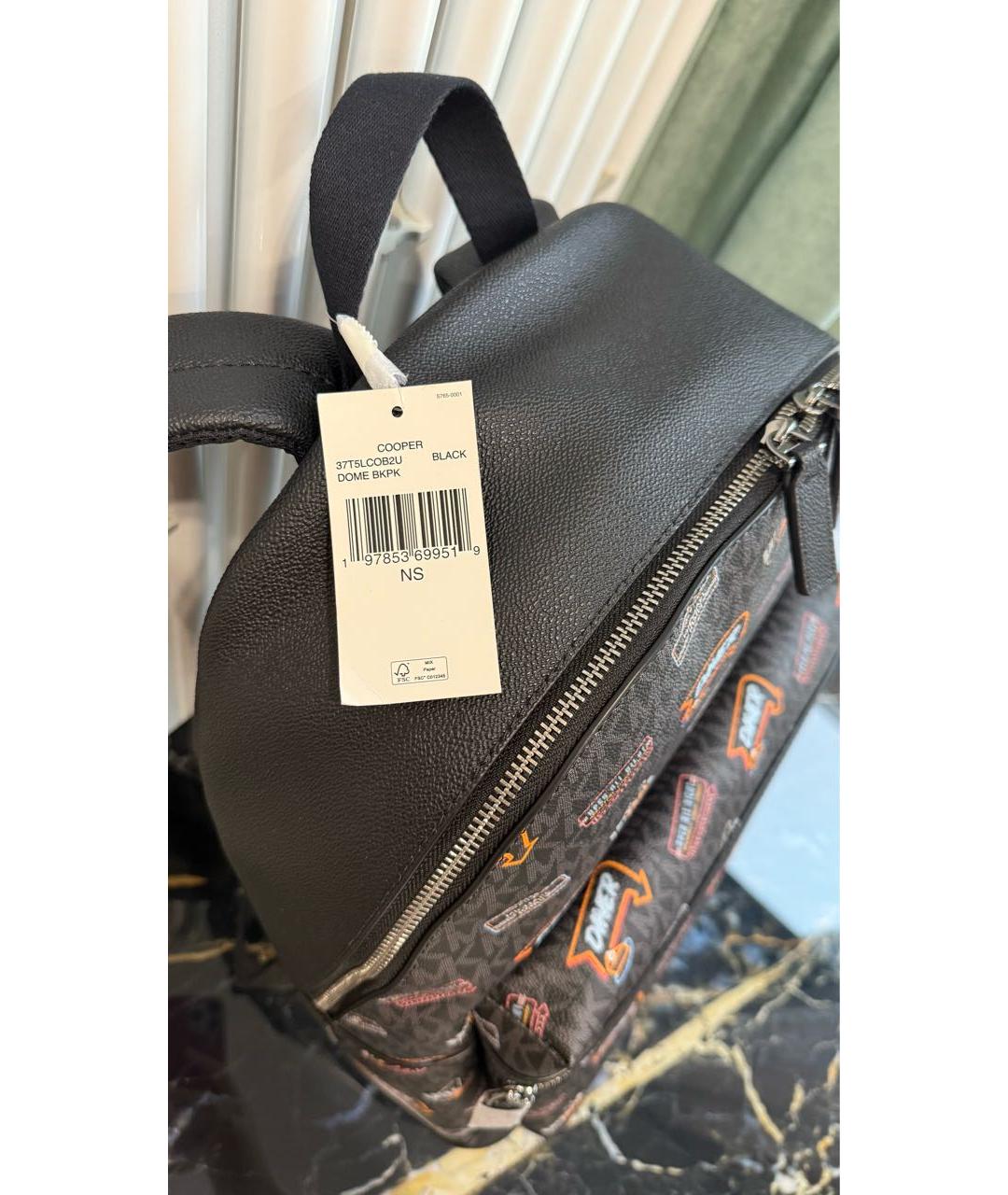 MICHAEL KORS Черный рюкзак, фото 6