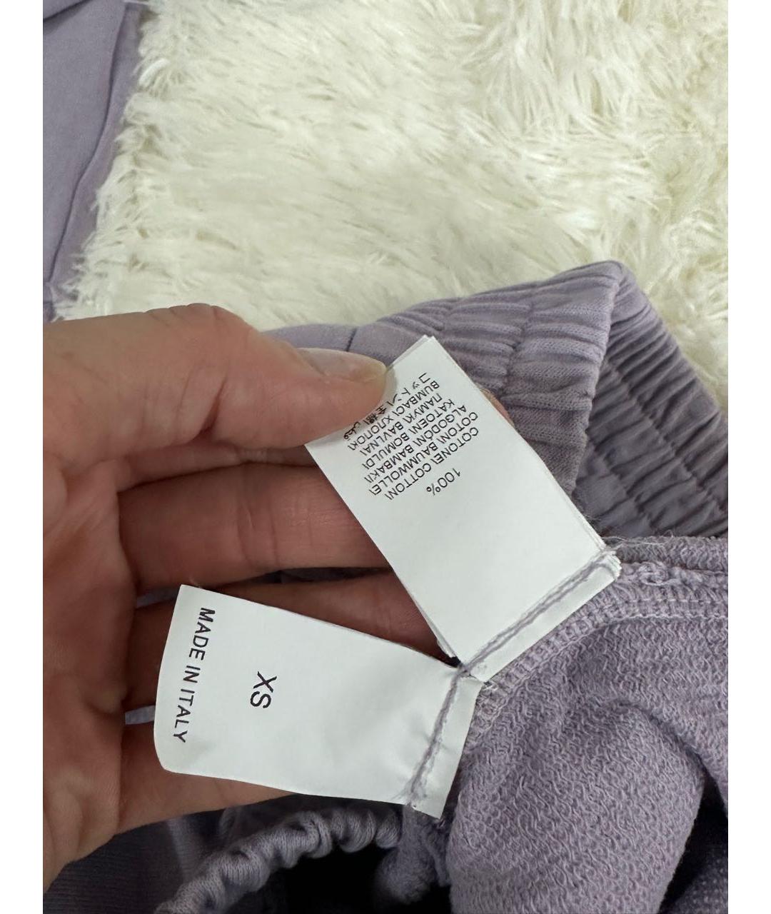 BRUNELLO CUCINELLI Фиолетовый хлопковый костюм с брюками, фото 7
