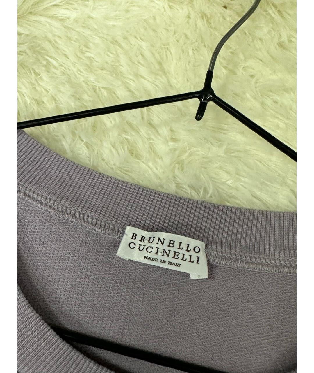 BRUNELLO CUCINELLI Фиолетовый хлопковый костюм с брюками, фото 4