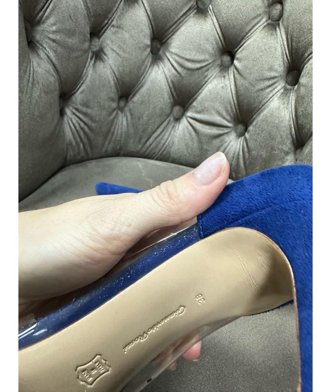GIANVITO ROSSI Синие туфли, фото 6