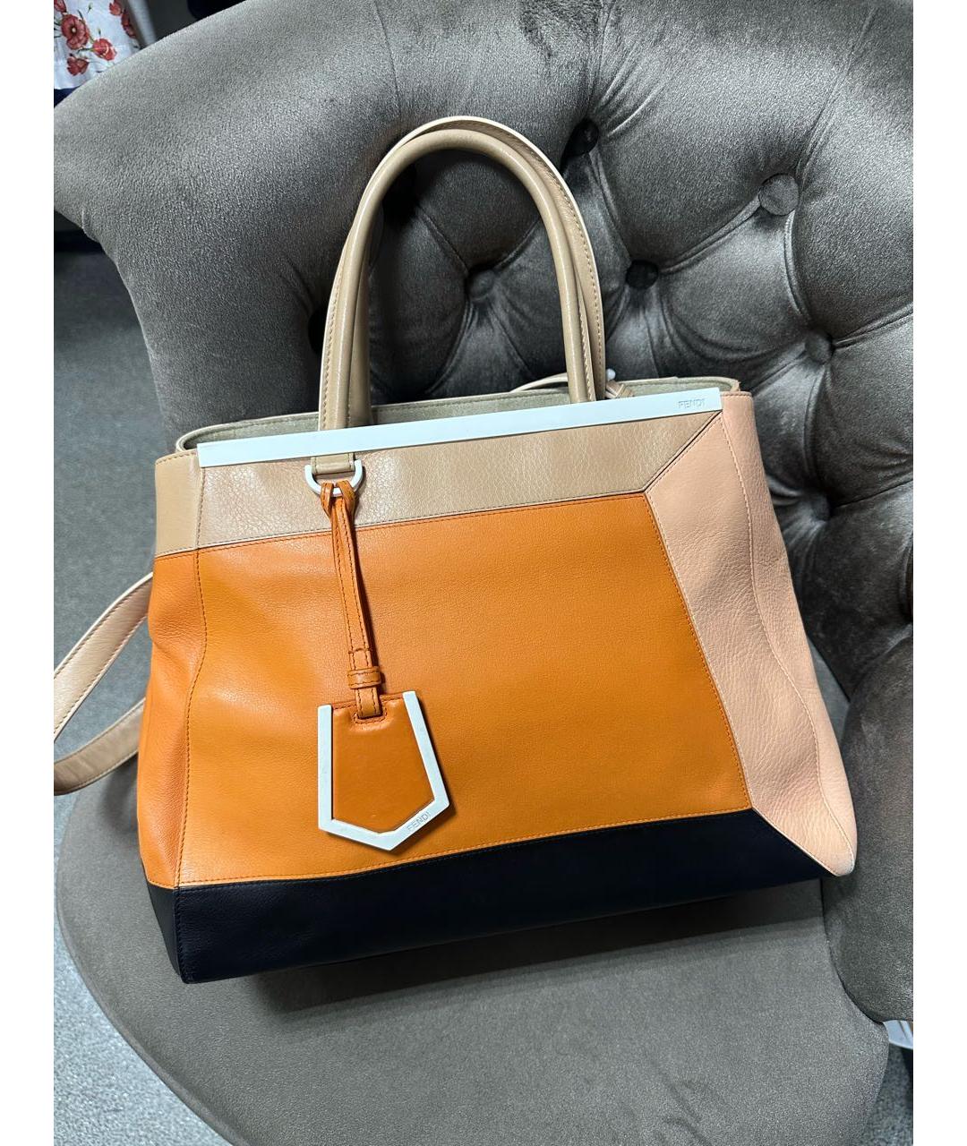 FENDI Мульти кожаная сумка тоут, фото 9
