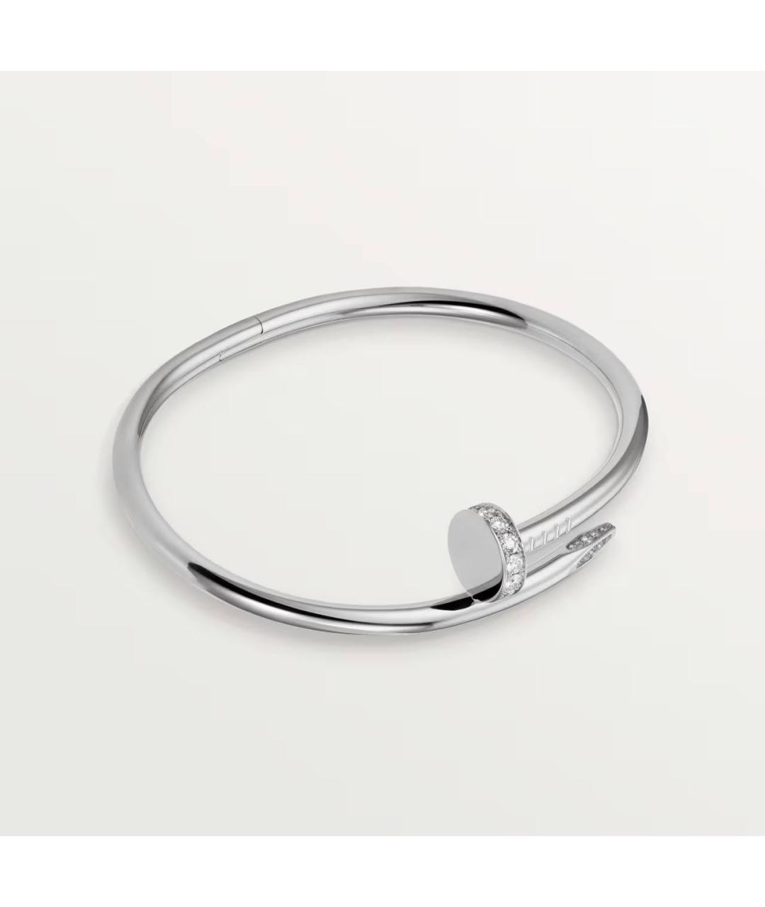CARTIER Белый браслет из белого золота, фото 4