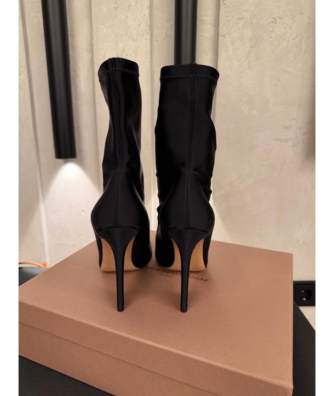 GIANVITO ROSSI Черные текстильные ботильоны, фото 2