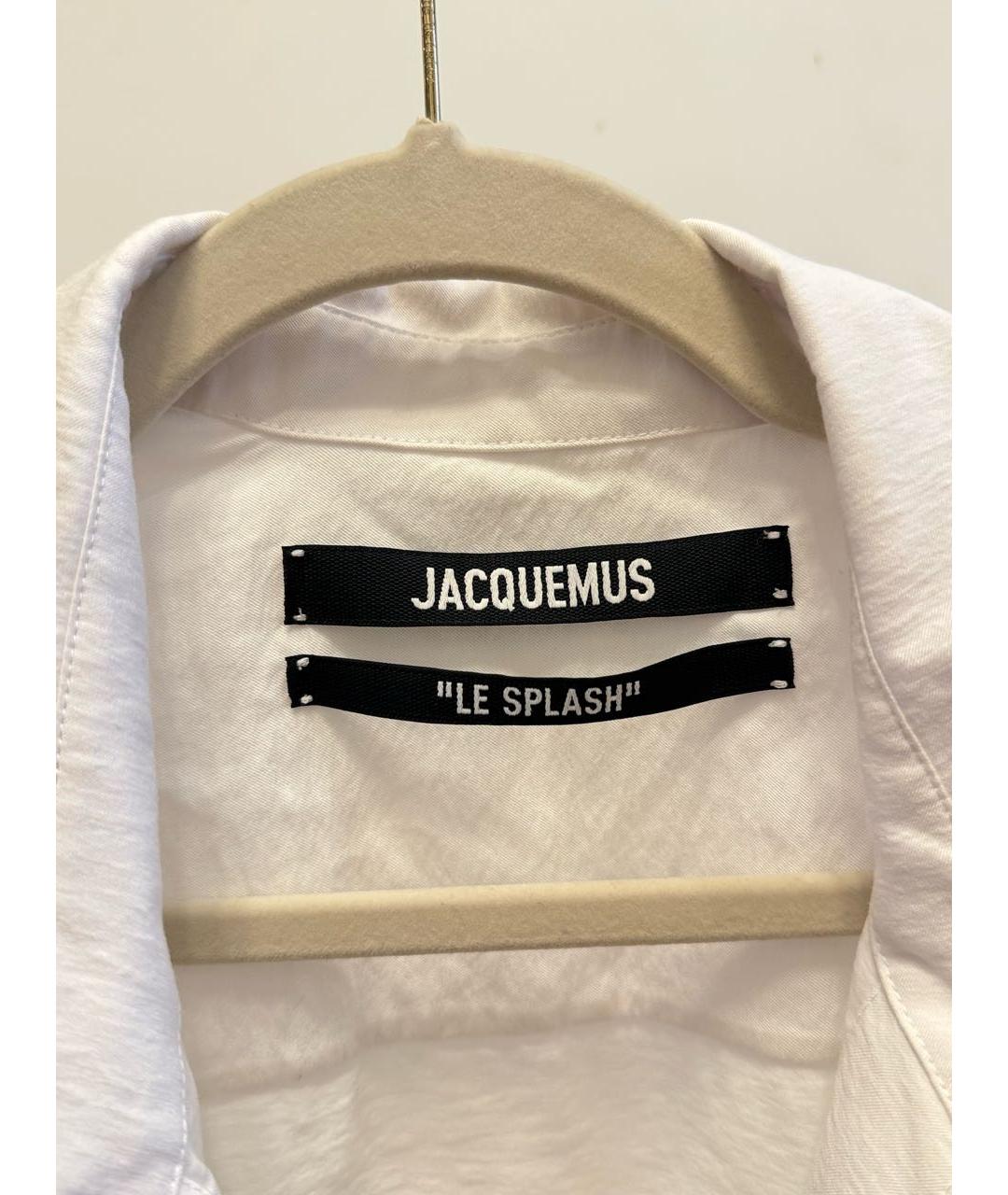 JACQUEMUS Белая вискозная рубашка, фото 3