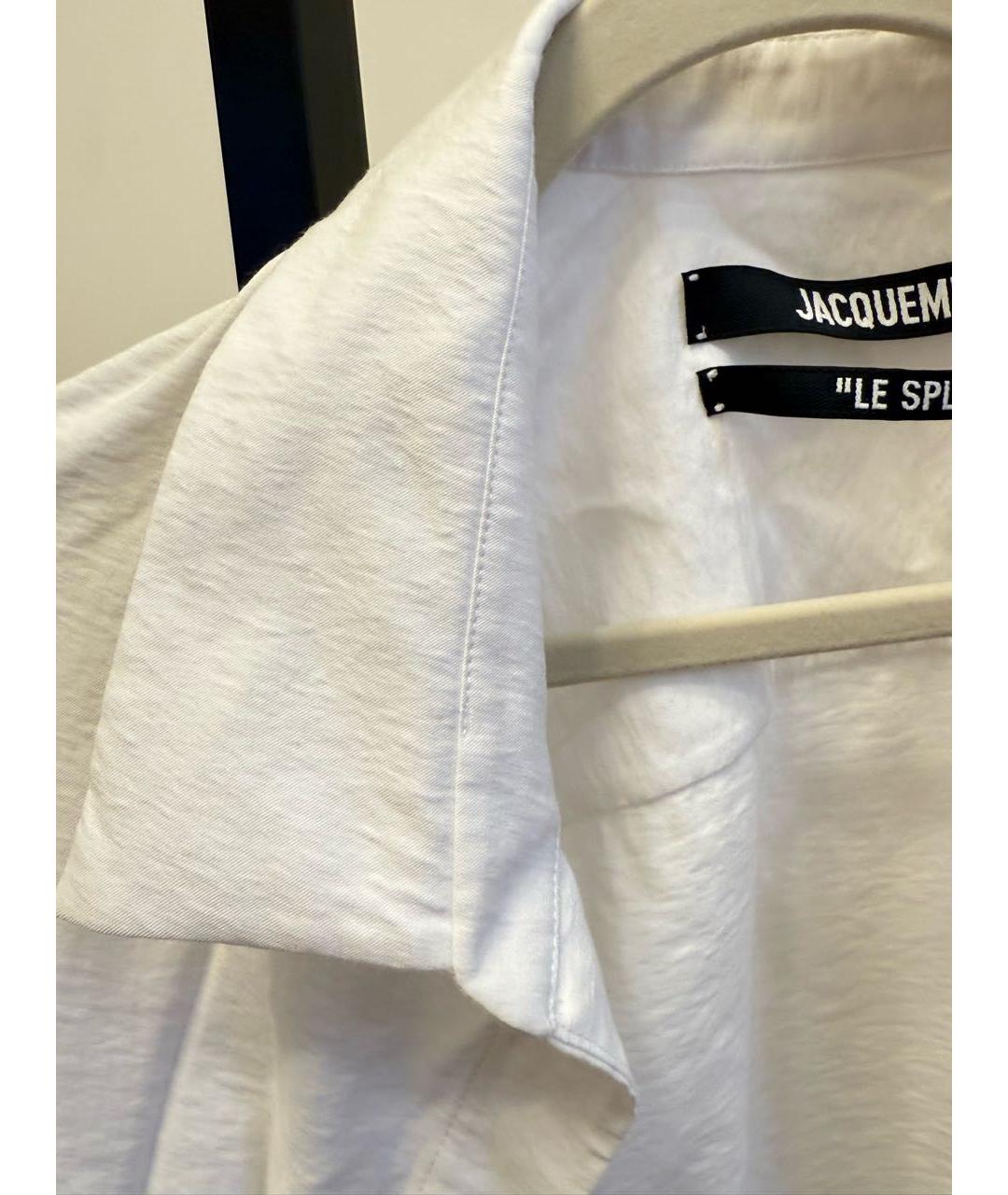 JACQUEMUS Белая вискозная рубашка, фото 7