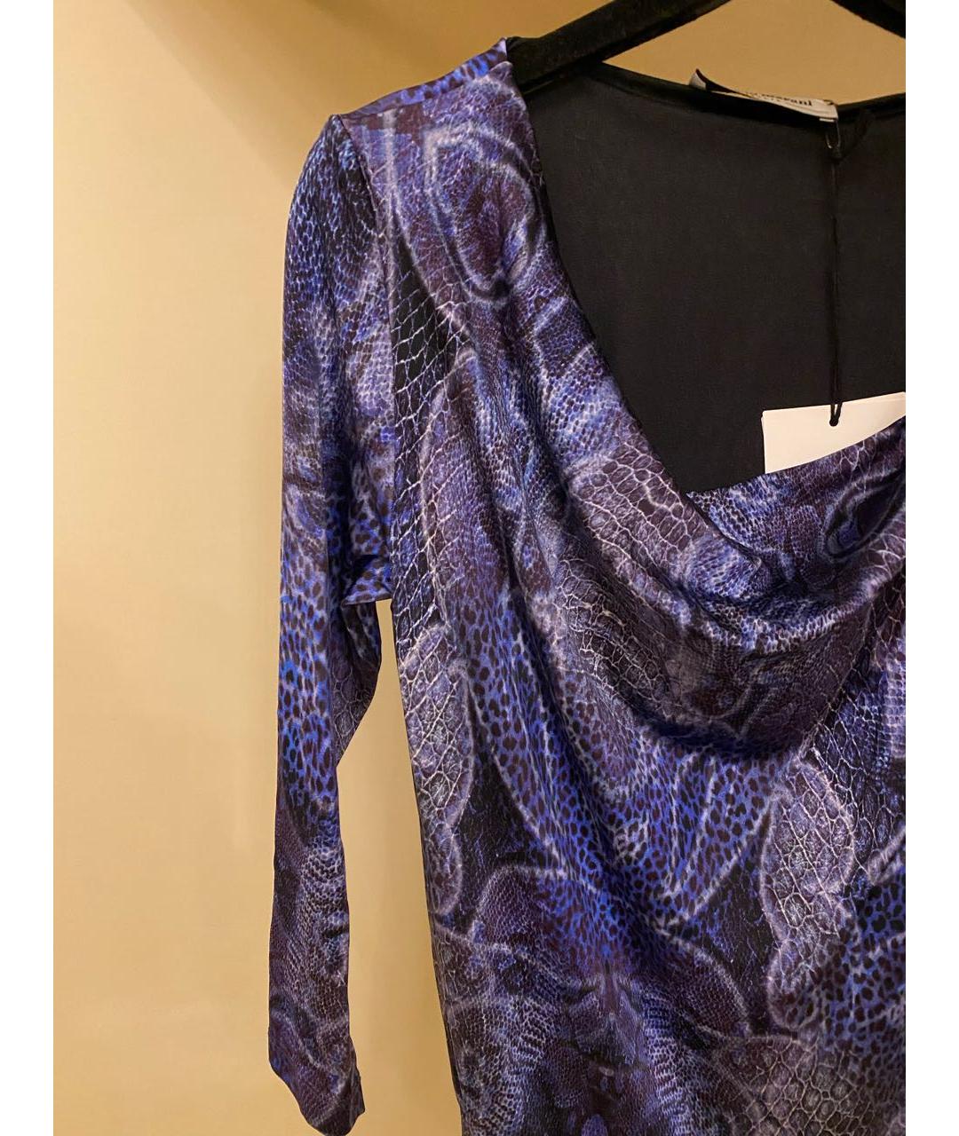 ANGELO MARANI Фиолетовое вискозное повседневное платье, фото 7