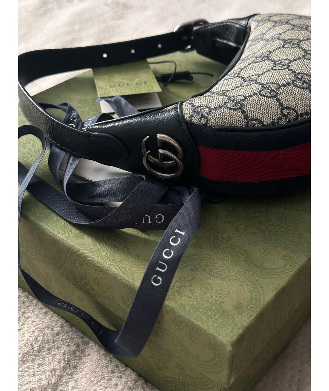 GUCCI Мульти тканевая сумка с короткими ручками, фото 4