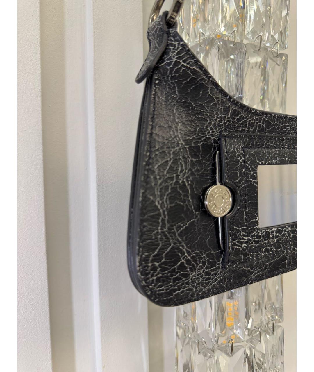 ACNE STUDIOS Черная кожаная сумка тоут, фото 7