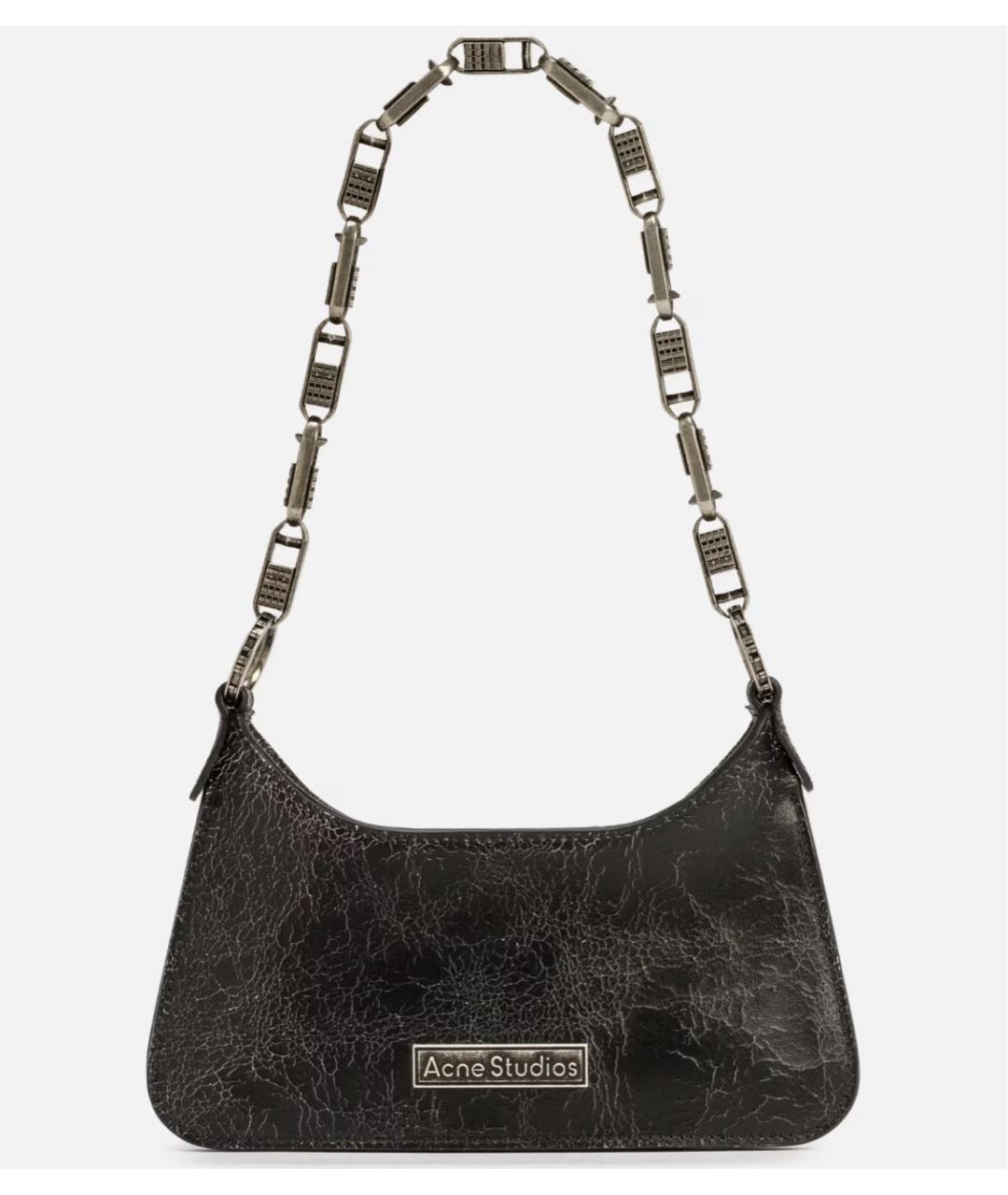 ACNE STUDIOS Черная кожаная сумка тоут, фото 8