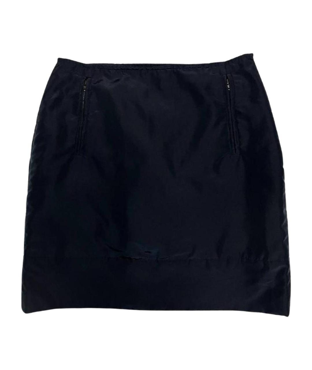 WEEKEND MAX MARA Темно-синяя юбка мини, фото 1