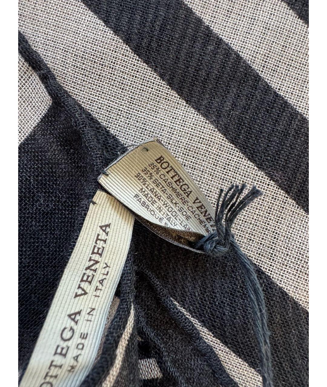 BOTTEGA VENETA Бежевый шарф, фото 4