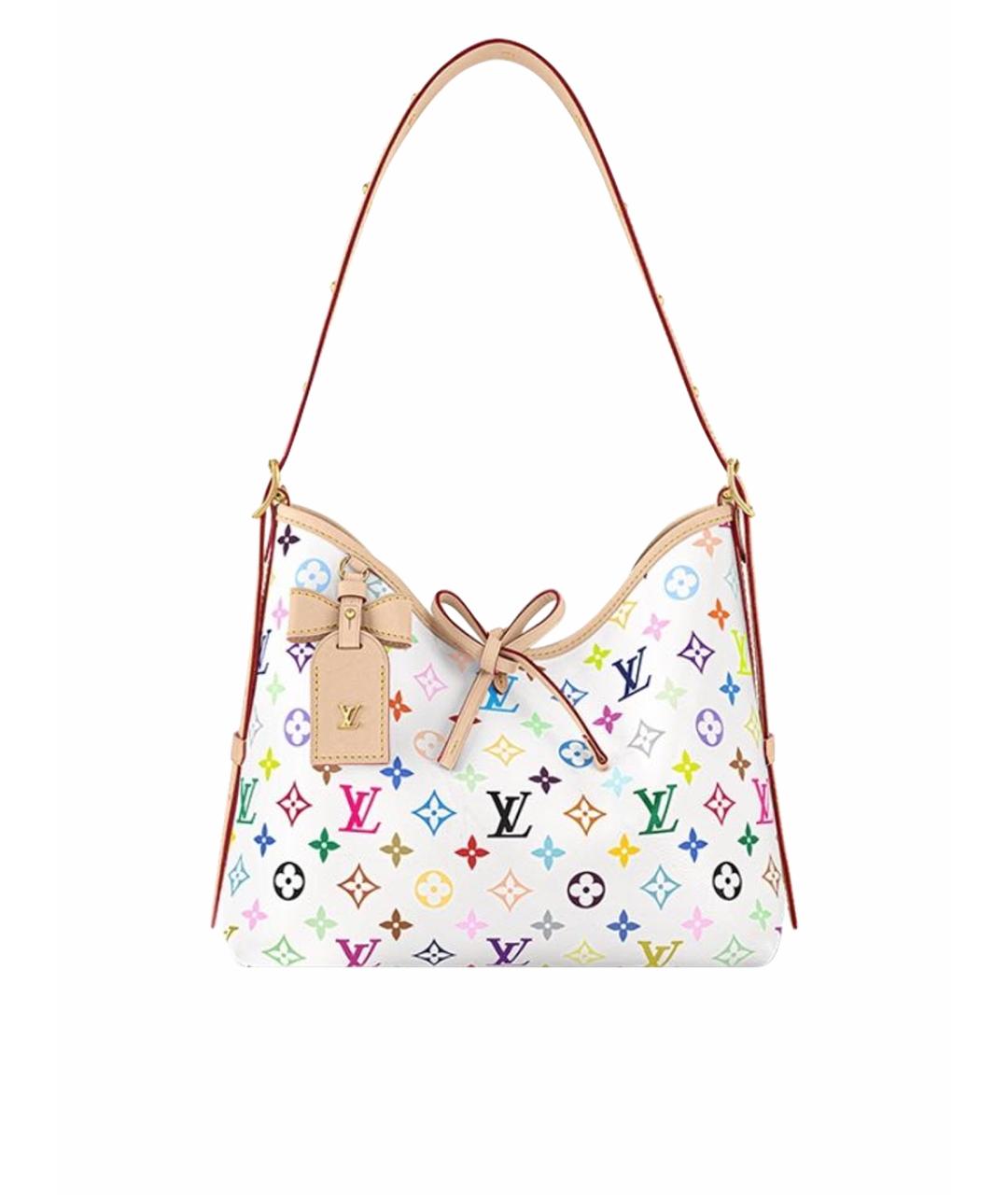 LOUIS VUITTON Белая кожаная сумка через плечо, фото 1