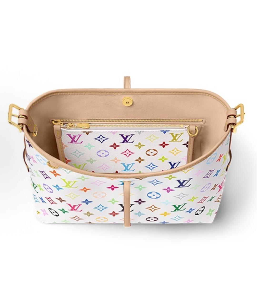 LOUIS VUITTON Белая кожаная сумка через плечо, фото 4