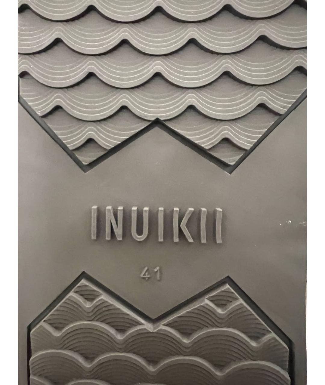 INUIKII Антрацитовые замшевые ботинки, фото 4