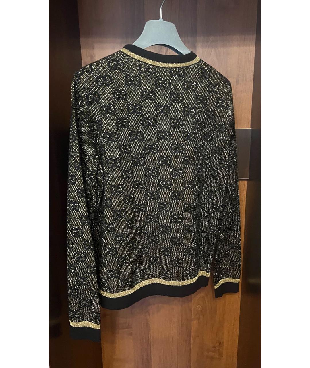 GUCCI Черный шерстяной кардиган, фото 2