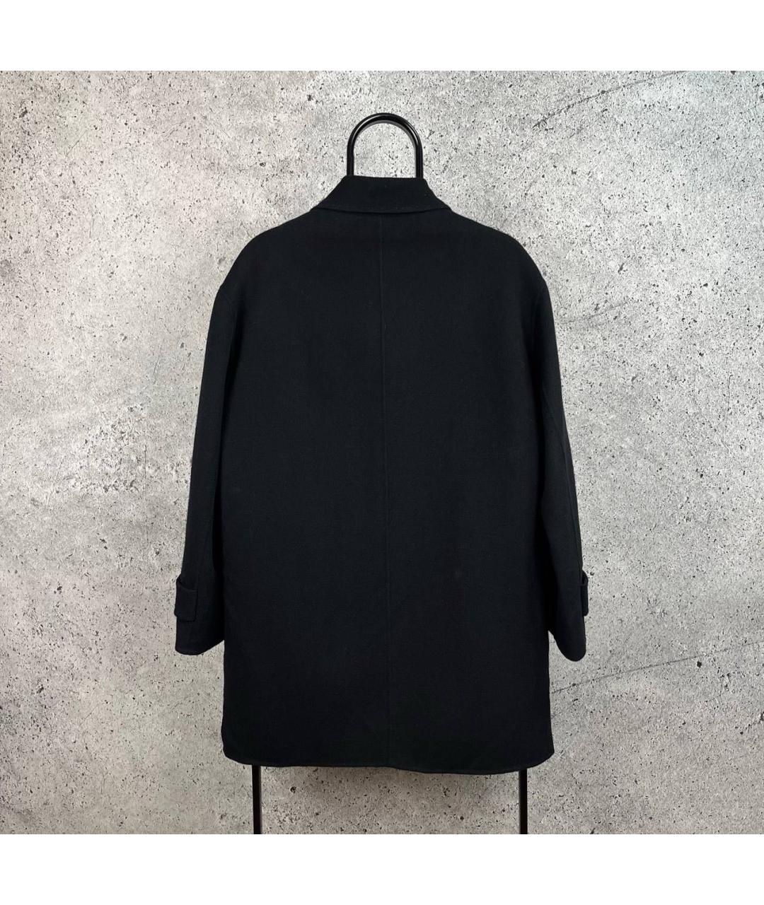 SAINT LAURENT Черное пальто, фото 3