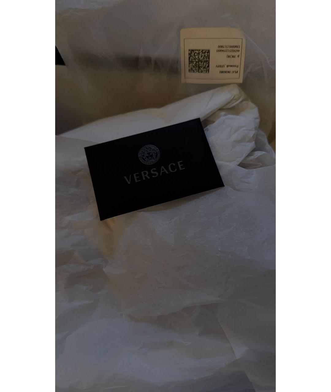 VERSACE Розовые кожаные сандалии, фото 5