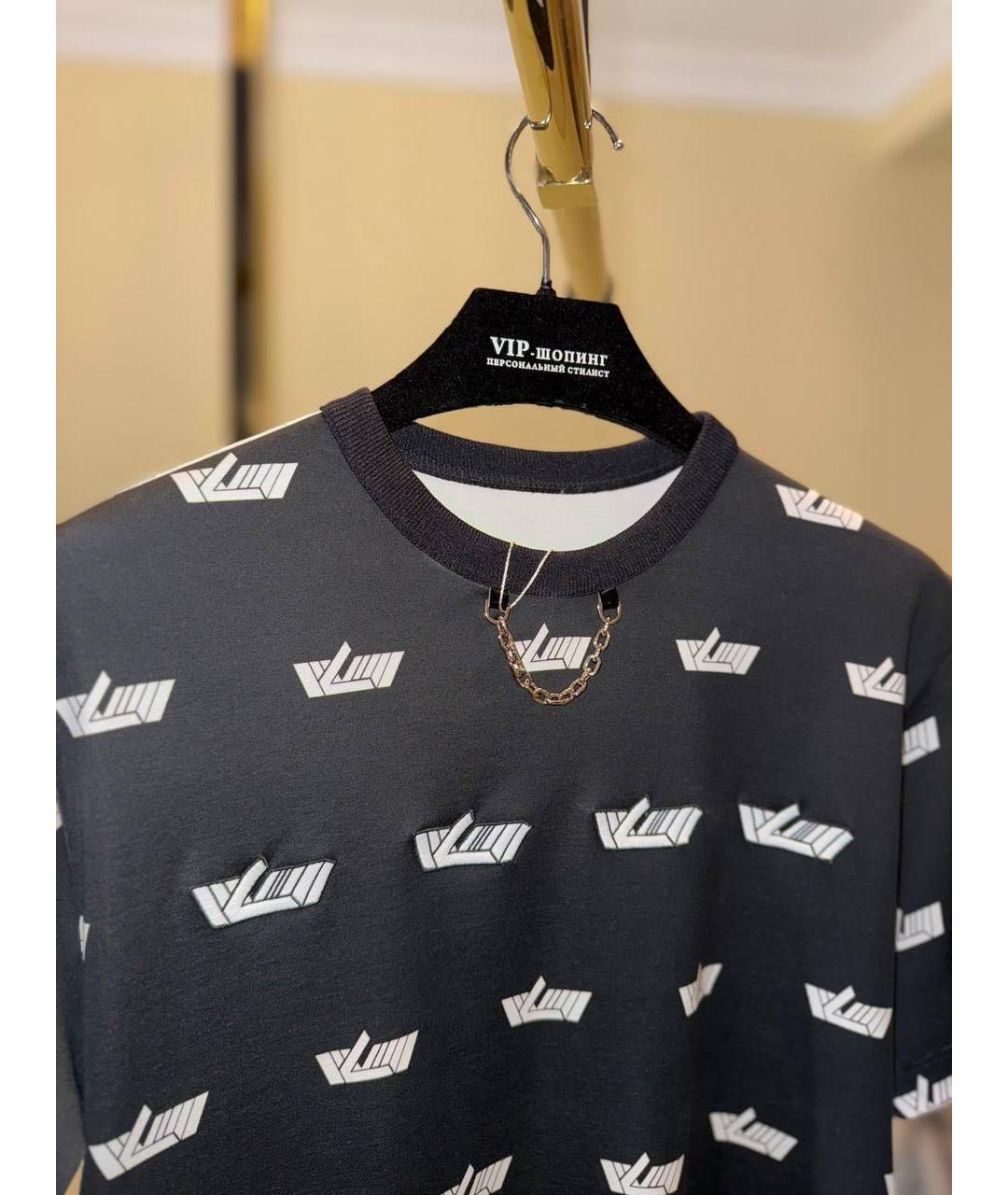 LOUIS VUITTON Мульти хлопковая футболка, фото 3