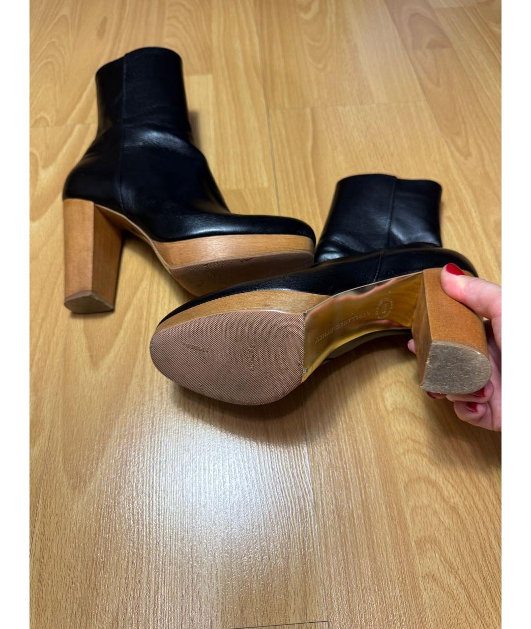 STELLA MCCARTNEY Черные ботильоны из искусственной кожи, фото 6