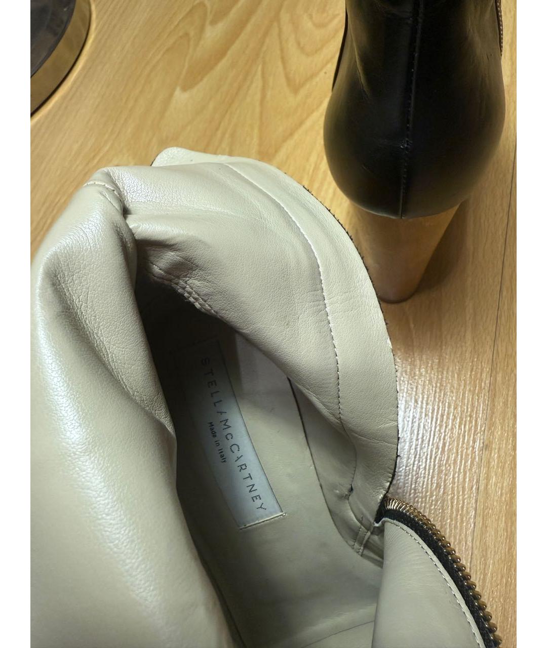 STELLA MCCARTNEY Черные ботильоны из искусственной кожи, фото 3