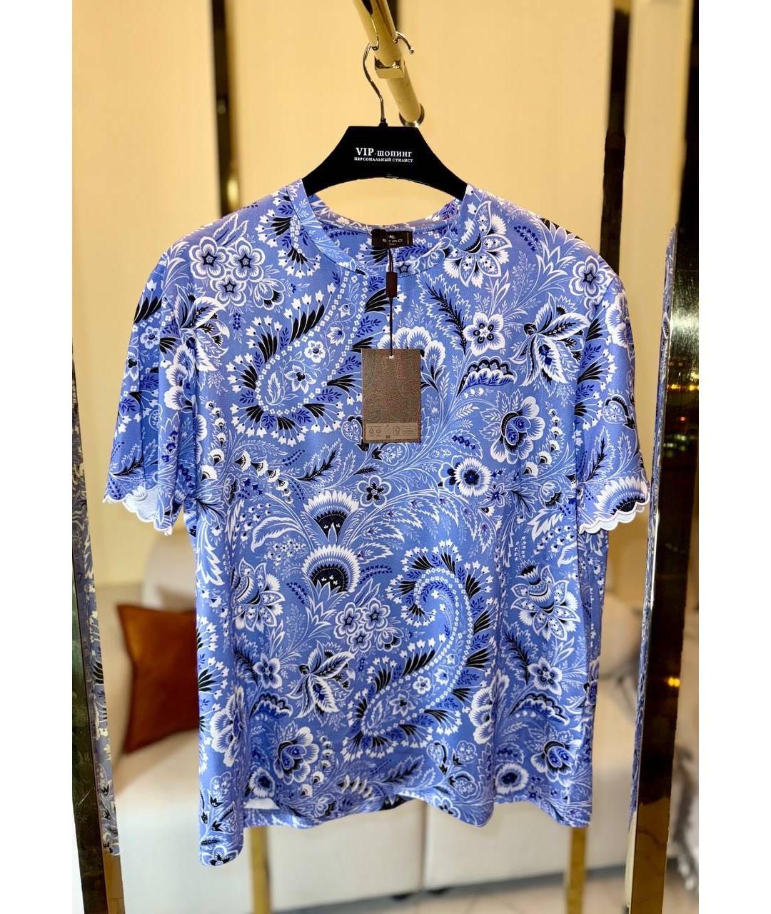 ETRO Фиолетовая хлопковая футболка, фото 6