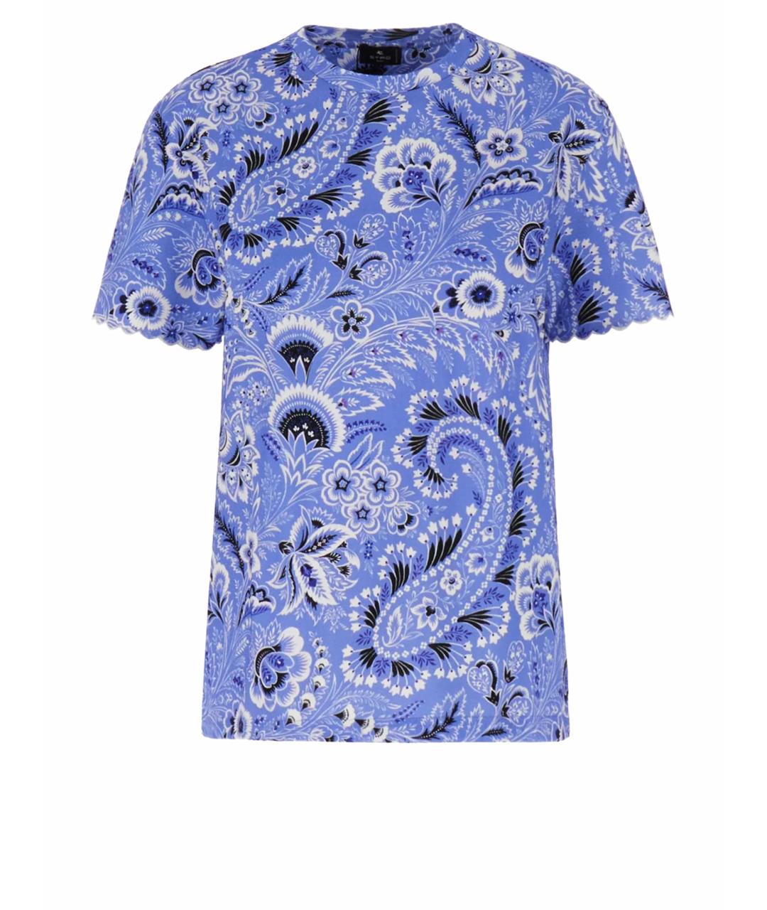 ETRO Фиолетовая хлопковая футболка, фото 1