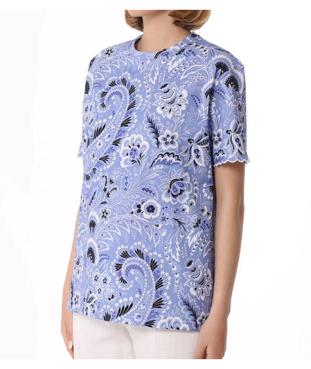 ETRO Фиолетовая хлопковая футболка, фото 5