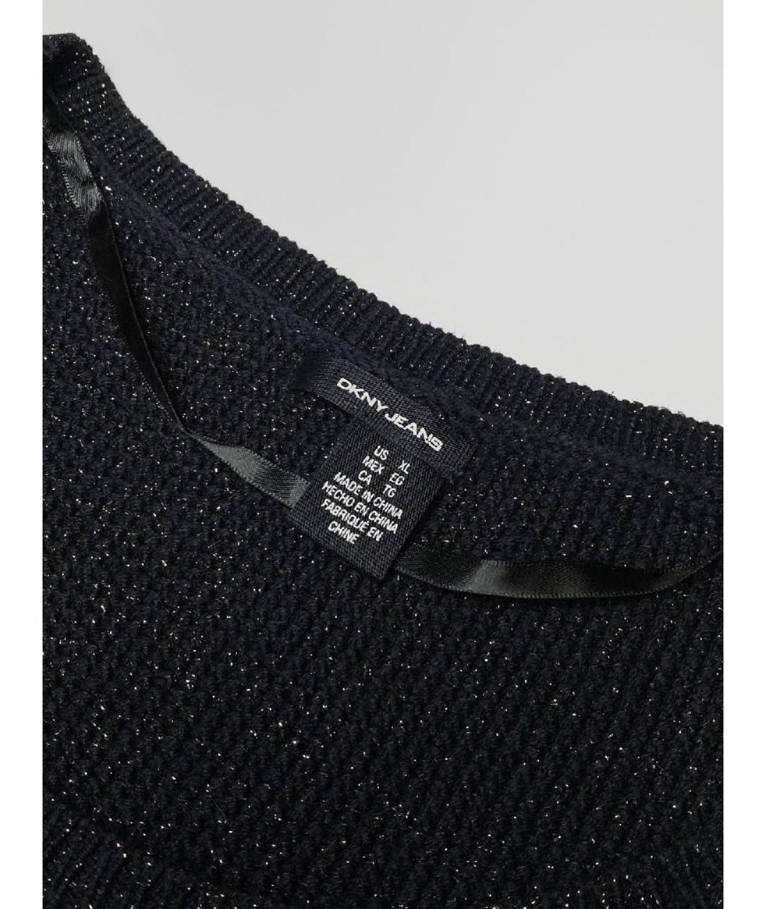DKNY Черный хлопковый джемпер / свитер, фото 3