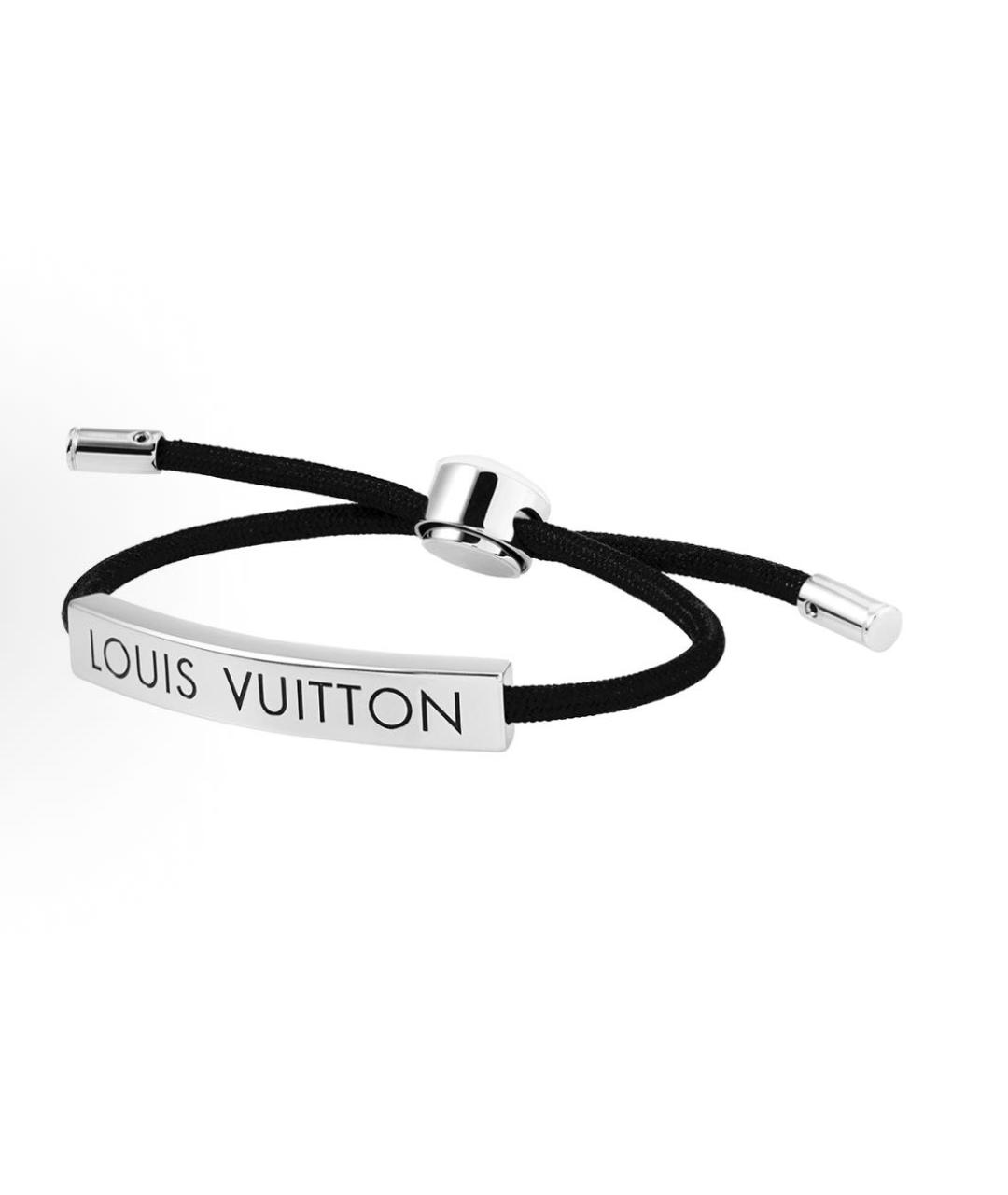 LOUIS VUITTON Черный латунный браслет, фото 4