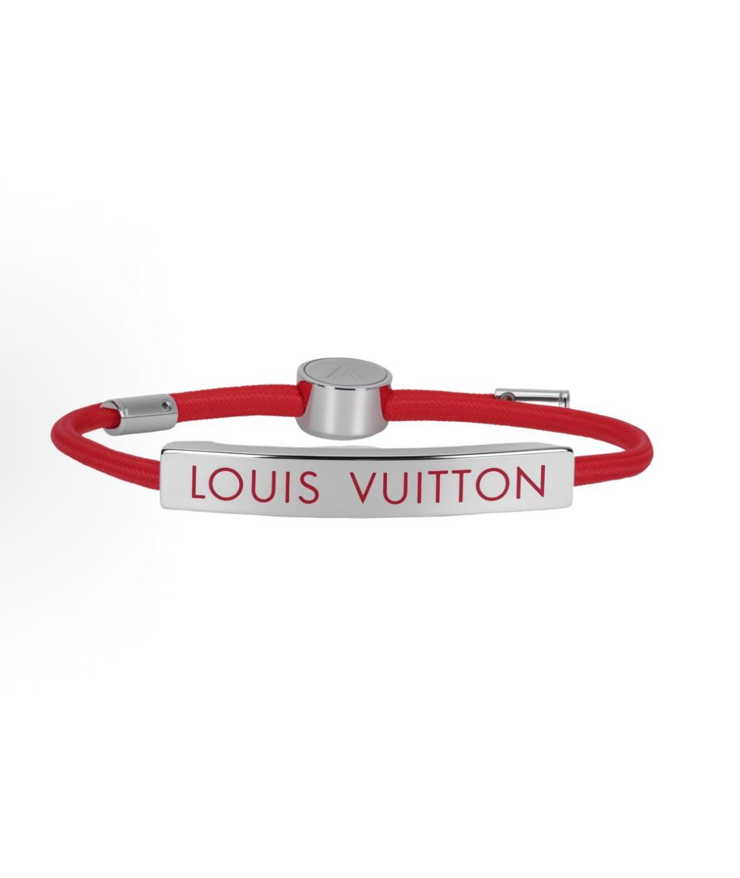 LOUIS VUITTON Красный латунный браслет, фото 2